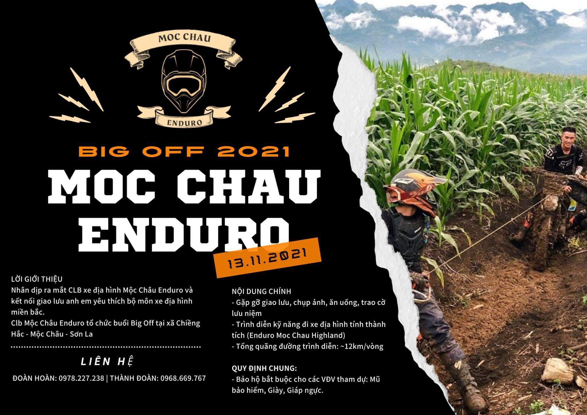 XEM MOTO BAY CỰC ĐÃ, TẠI BUỔI RA MẮT MỘC CHÂU ENDURO